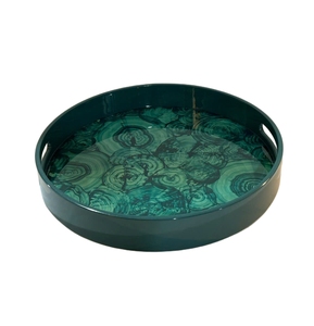 Bandeja de laca premium con estructura de madera duradera y pintura brillante para amenidades de habitaciones de hotel y para servir comida - Product Image 1