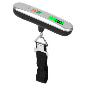 Balance électronique portable suspendue 50 kg, balance numérique pour bagages avec crochet pour le voyage et la pêche - Product Image 1