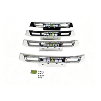 Moulure décorative de pare-chocs avant avec logo lumineux dynamique à flux séquentiel pour Toyota Prado 2018 - 2023