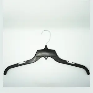 17 Inch 484 Ps Materiaal Zwart Plastic Hanger Met Metalen Haak Hangers Voor Doeken Plastic Hangers