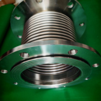 Compensateur de dilatation flexible haute pression à raccordement à bride en acier inoxydable 304 pour tuyaux ondulés DN108 133 159 219 Hiabrub