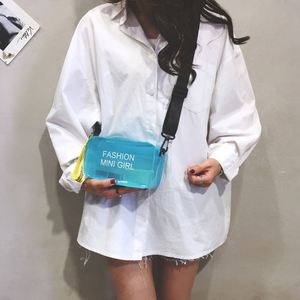 Custom Summer New <b>Small</b> Square Jelly Transparent Single Shoulder <b>Handbag</b> Fashion Women's Shoulder Bag - Product Image 3