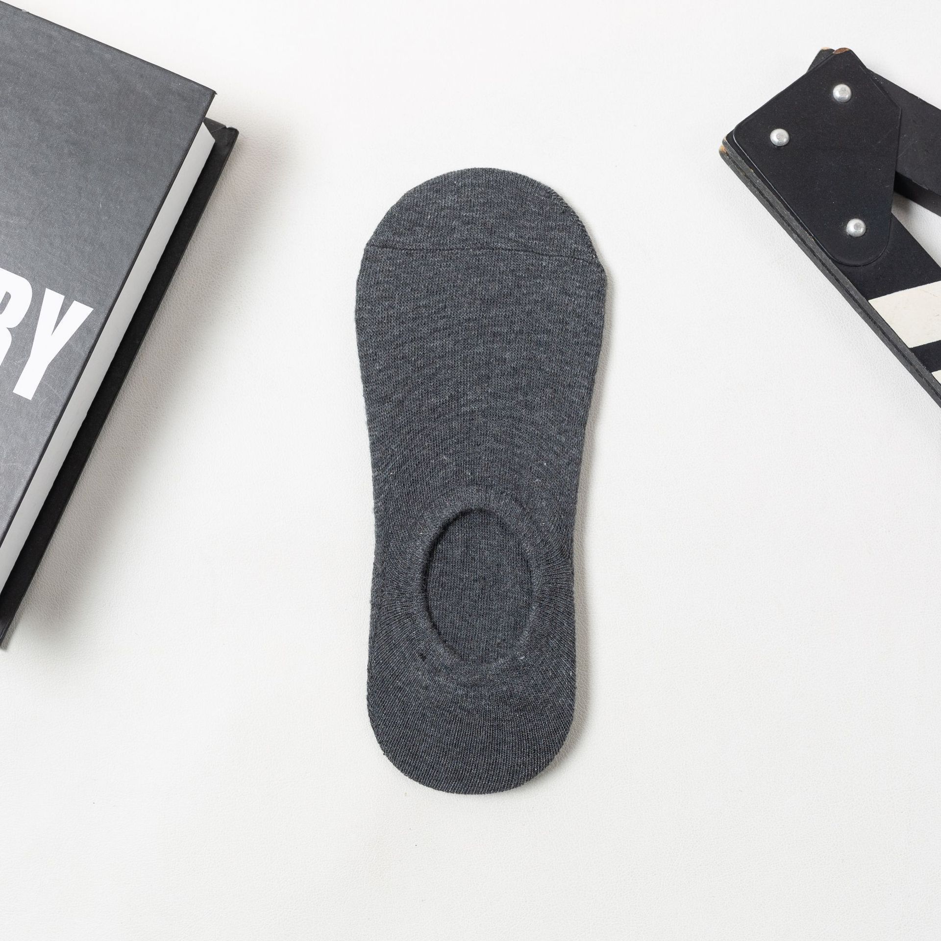 Dark gray boat socks