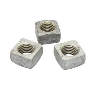 Nhà máy cung cấp trực tiếp nhúng nóng mạ kẽm vuông Nut <span class=keywords><strong>Fastener</strong></span> sử dụng ngoài trời chủ đề Nut cho cực DIN 557 hạt vuông - Product Image 1
