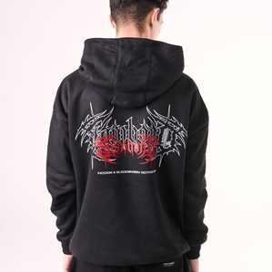 Sweat à capuche polaire pull décontracté pour hommes Logo imprimé personnalisé 100% coton saison d'automne coupe ample mode en gros - Product Image 2