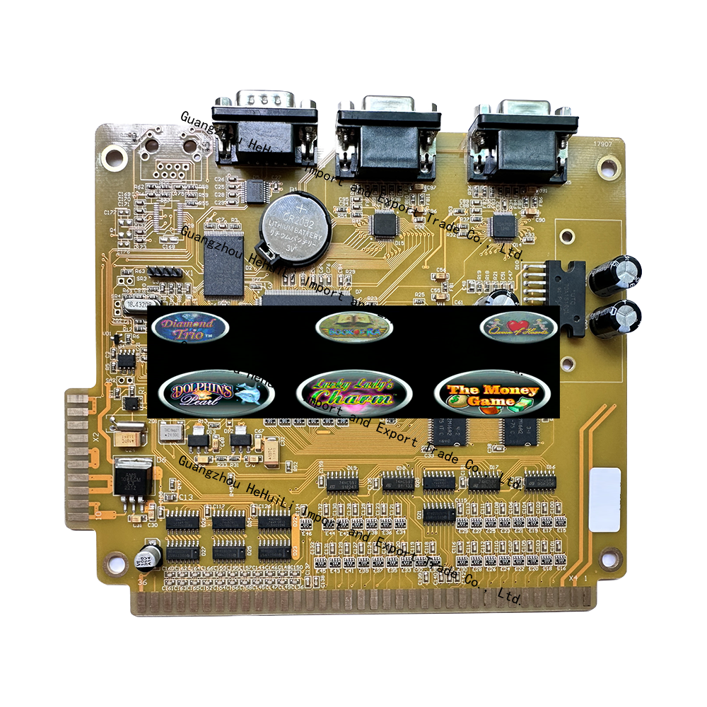 Arcade Coin Pusher Shocked Designed Popular Coin Operated Arcade Games Cool Air V16 Multi Game Board For Game Machine