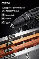 Kit d'outils électriques professionnels de haute qualité, très demandé, coffret combiné, ensemble d'outils sans fil, OEM ODM