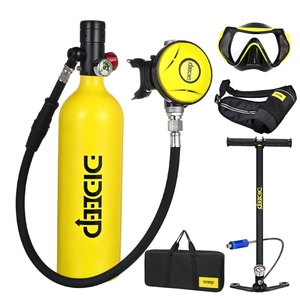 TOMITOMO TT-J190 - Juego de Cilindro de Oxígeno <span class=keywords><strong>para</strong></span> Buceo de Aluminio 6061 de Baja Presión de 1 Litro, 2.14 kg - Product Image 1