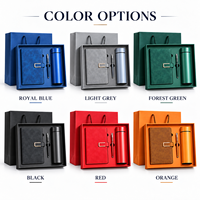 Coffret cadeau A5 pour cahier personnalisé haut de gamme Couverture personnalisée et page intérieure Stylo à bille Bouteille thermos et cadeaux d'affaires USB