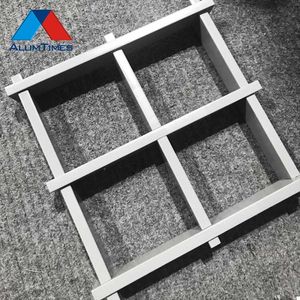 Plafón Metálico de Rejilla de Aluminio para Techo Suspendido, 10 x 10, Celdas Abiertas, Forma de U, para Tienda, Fábrica Alumtimes Foshan - Product Image 3