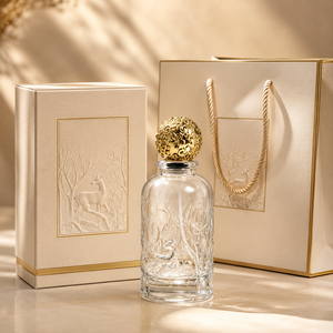 Botella <span class=keywords><strong>de</strong></span> Perfume <span class=keywords><strong>de</strong></span> Lujo Vacía con Caja <span class=keywords><strong>de</strong></span> Empaque 30ml 50ml 100ml - Botellas <span class=keywords><strong>de</strong></span> Vidrio Personalizadas con Atomizador para Marcas Premium - Product Image 1