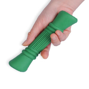 Çin fabrikada özel etiket tedavi dağıtım sert köpek oyuncaklar için agresif chechedoğal kauçuk kemik yeşil L - Product Image 2