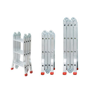 Escalera Plegable para Exteriores, Escalera de Aluminio de 8 Metros con Bisagras Plegables - Product Image 4