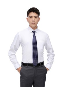 Chemises d'été formelles en coton pour hommes et femmes, à manches longues, coupe moderne, disponibles en tailles 2XL-4XL, style uniforme, logo personnalisé - Product Image 2