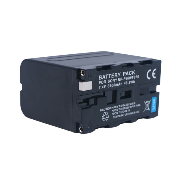 Factory Price LongLasting Rechargeable Battery for NP F970 Series Cameras 6600 MAh Battery Pack