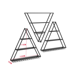 Duvara Monte Edilen Modern Metal ve Ahşap Panel Şarap Rafı Depolama Rafı Oturma Odası Çok Fonksiyonlu Özelleştirilebilir Şarap Vitrini - Product Image 6