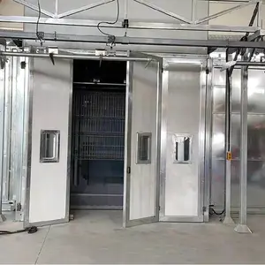 Pipe tube fully automated elwctron powder coating gun system