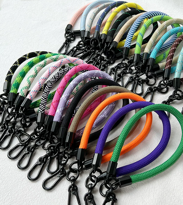 Lot De 8 Dragonnes Nylon Réglables Pour Téléphone, Appareil Photo, Clés - Longueur 21cm, Charge 5kg - Couleurs Assorties - 2