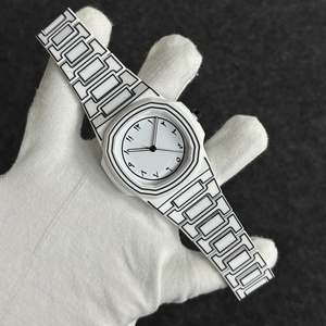 Montre carrée à chiffres arabes, style dessin animé, en plastique, étanche 3 ATM, montre de sport, montre à quartz personnalisée pour homme, Relojes Hombre - Product Image 6