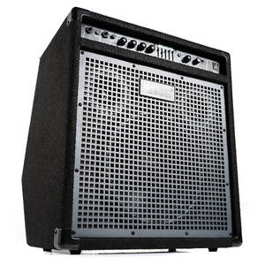 Amplificateur de batterie métallique professionnel 100W avec haut-parleur de 12 pouces, égaliseur 5 bandes, USB/MP3, sortie DI 2.0 canaux (basse et haute) - Product Image 2