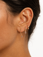 Boucles d'oreilles éventail en émail doré POWELL pour femme, boucles d'oreilles à pétales marbrés, bijoux fantaisie élégants, vintage et charmants pour soirée