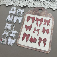 Mini matrices de découpe nœud papillon en acier au carbone, fabriquées en Chine, emballage OPP, pour scrapbooking, journalisation, cartes de vœux, albums