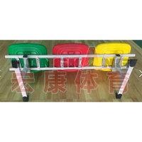 Chaise de tribune mobile pour stade de football extérieur, siège creux en plastique HDPE pour terrain de soccer avec sac