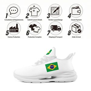 Chaussures de sport personnalisées en gros <span class=keywords><strong>avec</strong></span> nom d'équipe, série OEM ODM, impression à la demande, logo personnalisé, baskets respirantes FN079-26027049-3 - Product Image 4