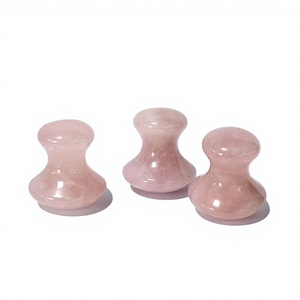 กัวซาหยกโรสควอตซ์รูปเห็ด 100% จากธรรมชาติ ลดบวม สำหรับใบหน้า - Product Image 2
