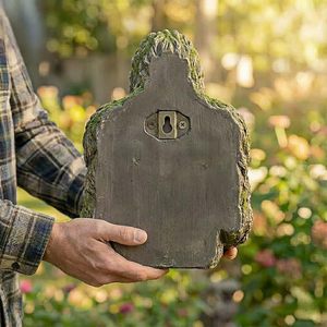 ที่ให้อาหารนกบิ๊กฟุต ทำจากเรซิ่น สำหรับแขวนกลางแจ้ง เหมาะสำหรับสวนสัตว์ป่า ดีไซน์การ์ตูน ทนทาน - Product Image 1