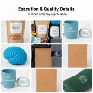Kit de récompense personnalisé pour employés avec logo, coffret cadeau, vêtements, articles de boisson et cartes de reconnaissance pour les programmes RH - Product Image 5