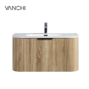 Vanchi Design Contreplaqué MDF <span class=keywords><strong>Salle</strong></span> <span class=keywords><strong>De</strong></span> Bains Évier En Céramique Petite Vanité Étanche <span class=keywords><strong>Salle</strong></span> <span class=keywords><strong>De</strong></span> Bains Lavabo Armoire - Product Image 6