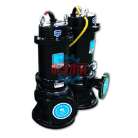 Pompe à eaux usées submersible 5,5 CV WQ, pompe à eaux usées pour sous-sol, fosse septique sèche, pompe de vidange des eaux usées, 80WQ40-16-4