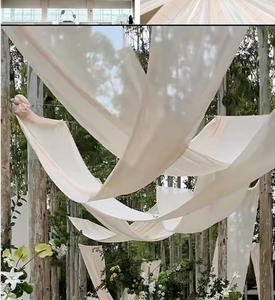 Cortinas de Techo para Boda, Tela de Chifón para Arco, Cortinas Transparentes para Fiestas, Fondo de Escenario para Bodas, Decoración de Bodas - Product Image 5