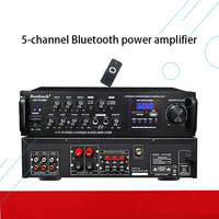 Amplificateur audio Bluetooth HIFI 110V-240V haute puissance 200W*2 2.0, système de karaoké, système home cinéma, amplificateur de son musical