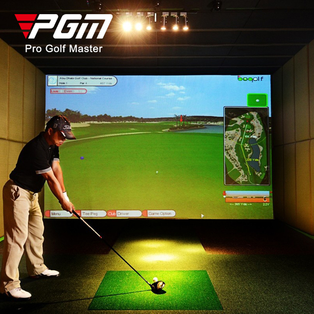 PGM MNQ001 Indoor Infrared Induction 1280x720 Resolution Screen-Based Golf Simulator