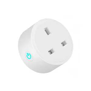 Standar Inggris Listrik Rumah Nirkabel Tuya Aplikasi Remote Control Mini Socket 16A 220V Smart WiFi Plug