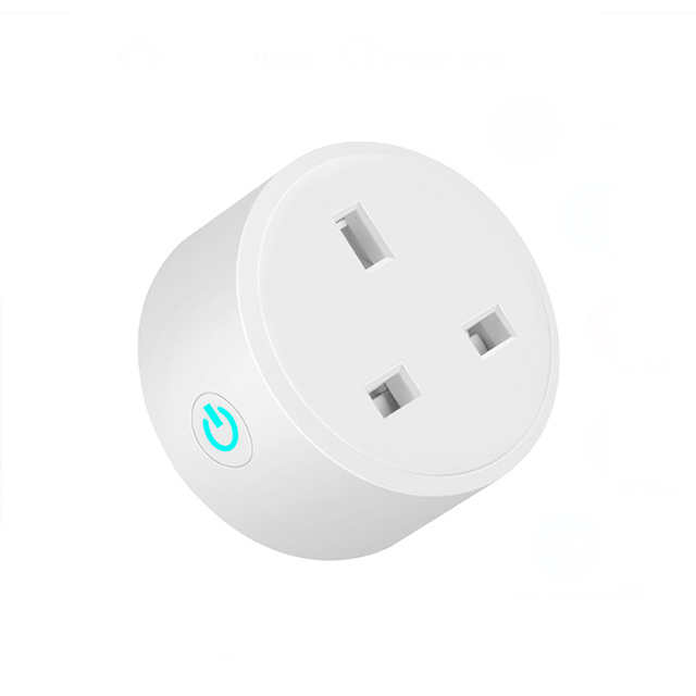 UK Standard Home Electrical Wireless Tuya App Remote Control Mini Socket 16A 220v Smart WiFi Plug