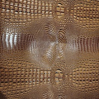 Cuir artificiel bicolore en peau de crocodile pour la décoration intérieure pour meubles, canapés, sacs, parapluies, artisanat.
