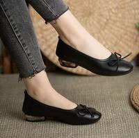 Chaussures plates polyvalentes pour femmes, chaussures plates à nœud papillon tendance, chaussures décontractées à enfiler pour femmes