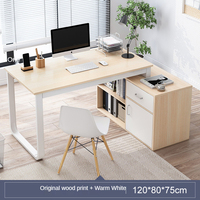 Meja Kantor Kamar Tidur Modern Sederhana Tipe Baru Harga Menarik Dengan Rak Buku