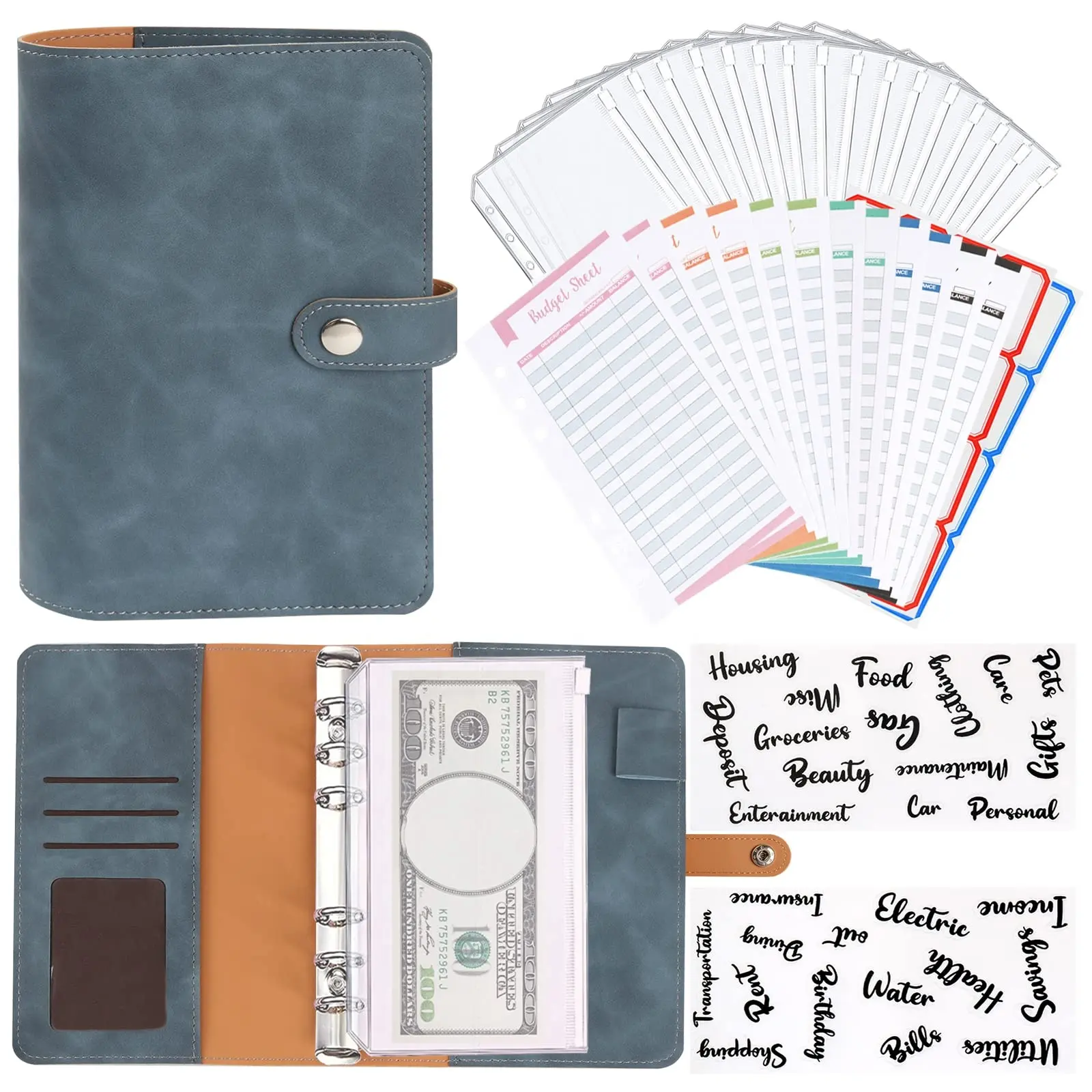 Nicht datiertes Finanz journal Expense Tracker-Konten Buch rechnung Organizer Budget Note Planner System