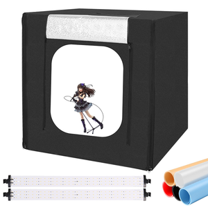 Caja de luz regulable de 50cm, alta CRI 90, fotografía, estudio fotográfico portátil, tienda de tiro para producto, vídeo, alimentación estable segura - Product Image 2