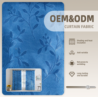 Tissu de rideau jacquard 100 % polyester ODM&OEM avec finition occultante, texture profonde et qualité de drapage
