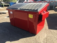 Conteneur de déchets rectangulaire en acier professionnel avec crochet de levage mobile, recyclage, taille et couleur personnalisables