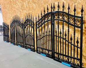 Kim loại cổng Cổng cho nhà fer forge Twist lá railheads ban công phong cách của hàng rào sắt rèn - Product Image 1