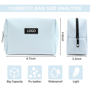 Sac de toilette en coton personnalisé avec logo Royal Fair, sac de rangement classique pour produits de toilette, sac cosmétique en coton à usage quotidien, étiquette privée, sac de <span class=keywords><strong>voyage</strong></span> - Product Image 3