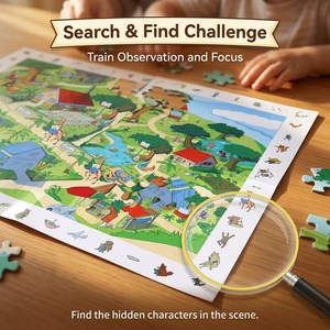 Puzzle éducatif personnalisé DIY pour adultes, en carton épais, 100 à 500 pièces, impression couleur de haute qualité - Product Image 4