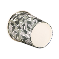 Gobelet en papier jetable personnalisable, motif feuille kraft, qualité alimentaire, simple paroi, feuille d'or, étanche, écologique, pour boissons chaudes
