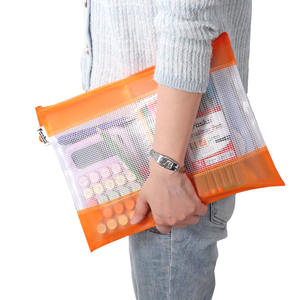 Pochettes à fermeture éclair en plastique coloré FOSKA, PVC de qualité supérieure, A5 A4, pour le rangement et le transport de documents importants ou de livres - Product Image 6